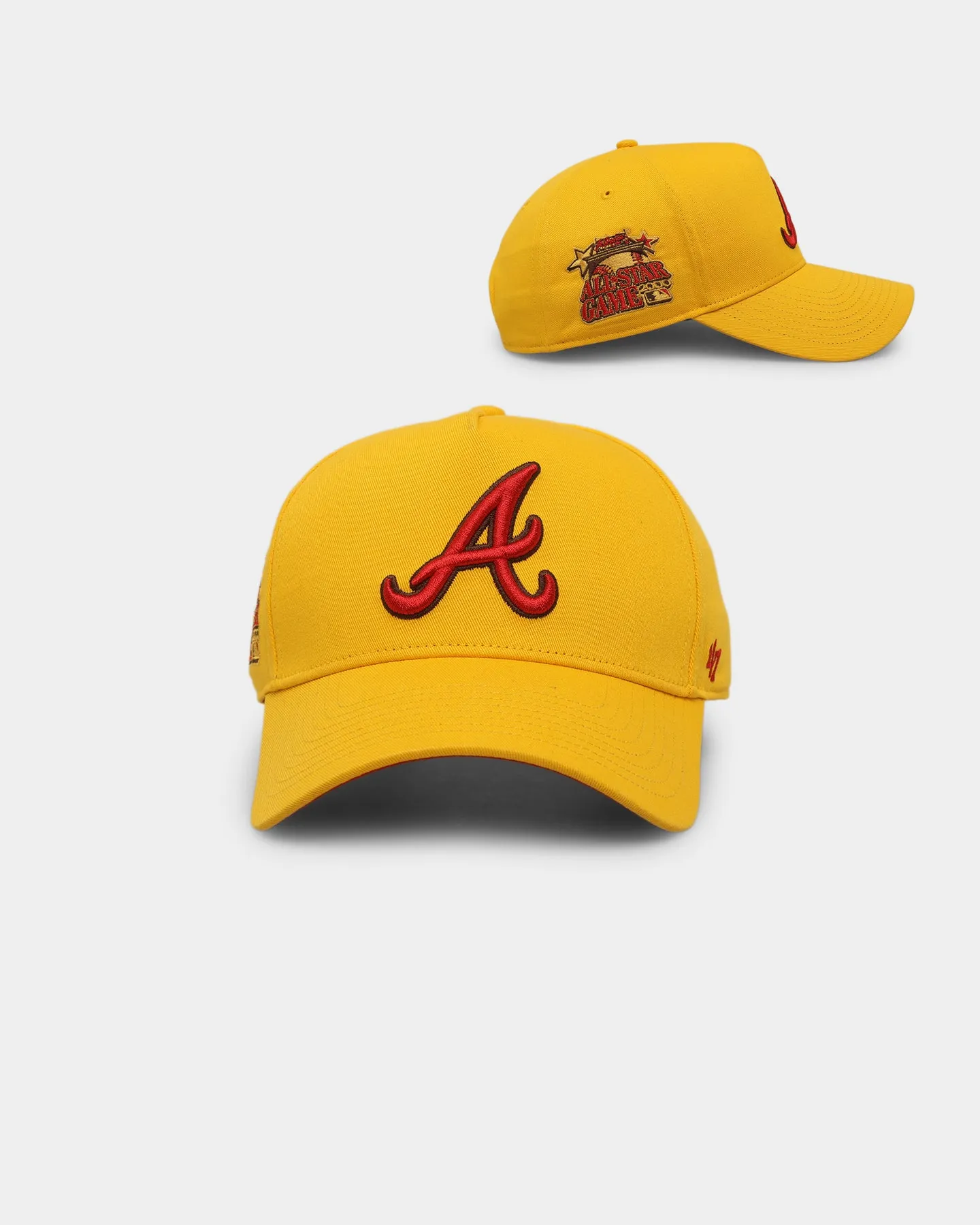 47 Brand Atlanta Braves 'Mustard & Ketchup' Sure Shot MVP DT Snapback Yellow/Red