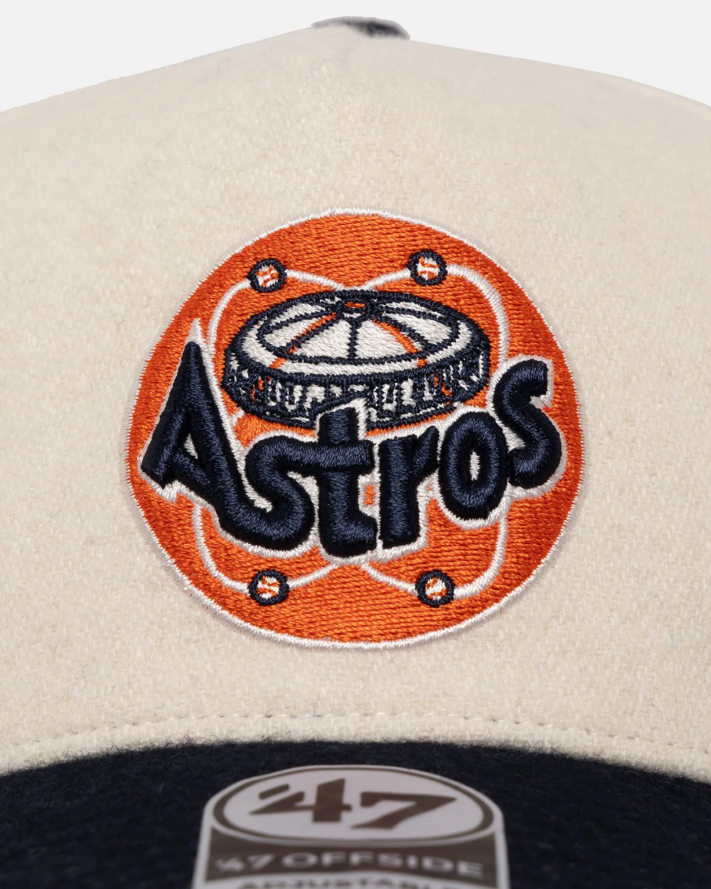 47 Brand Houston Astros 'Wooly Offside DT' Sure Shot Snapback Natural/Navy