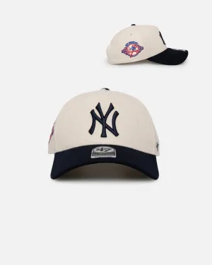 47 Brand New York Yankees 'Wooly Offside DT' Sure Shot Snapback Natural/Navy