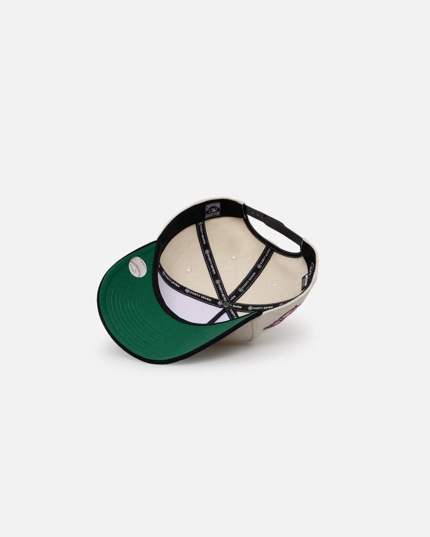47 Brand New York Yankees 'Wooly Offside DT' Sure Shot Snapback Natural/Navy