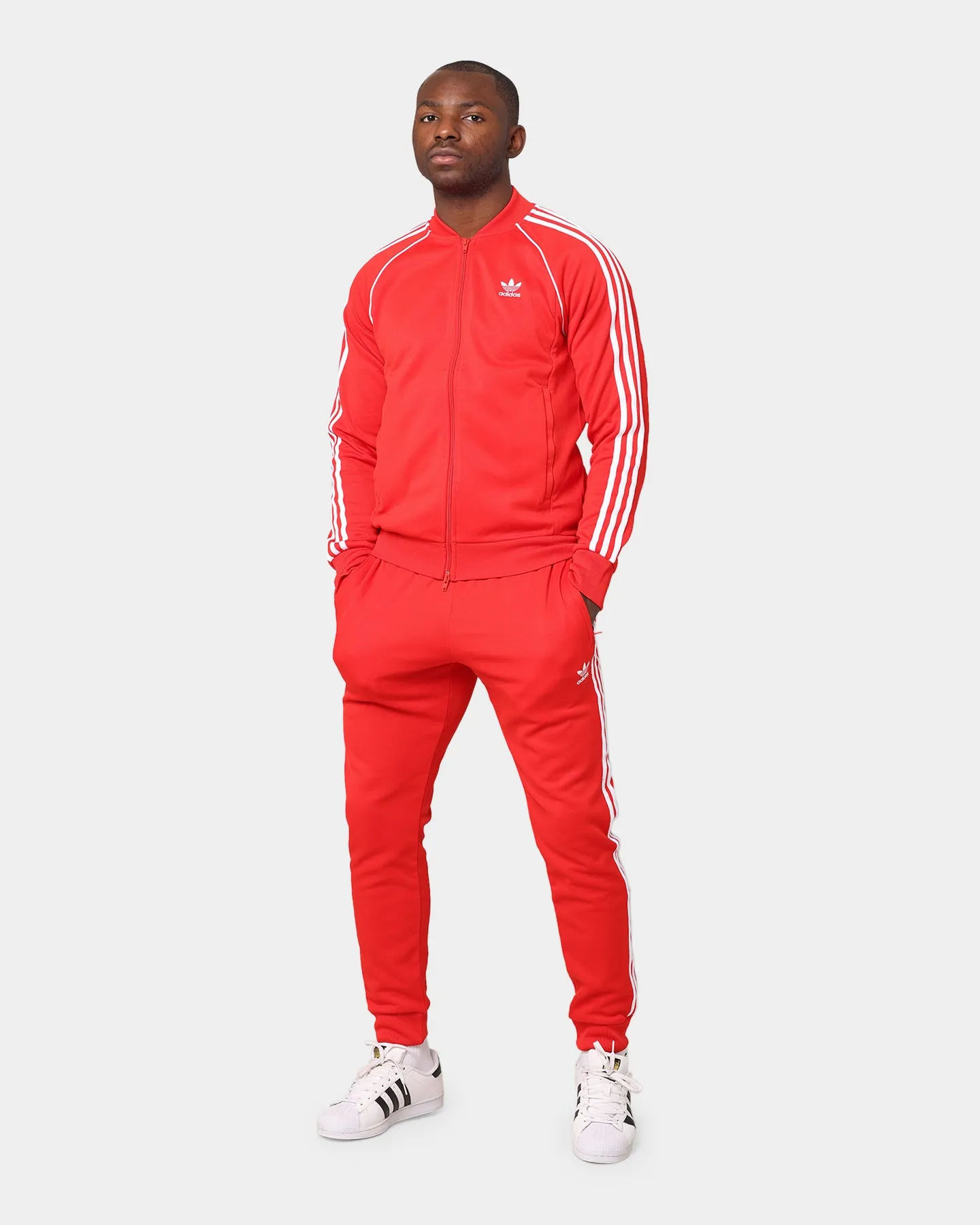 Adidas Classics Primeblue SST Track Pant Red/White