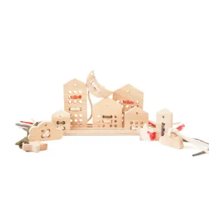 babai Lacing Toy Set Natural