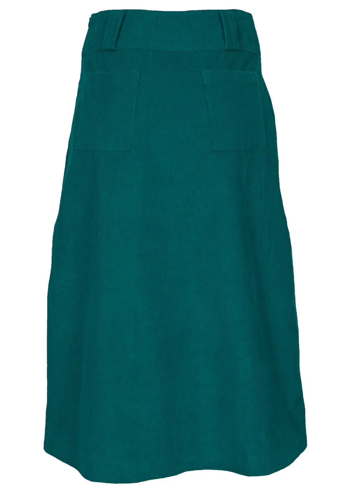 Belt Loop Corduroy Skirt Everglade