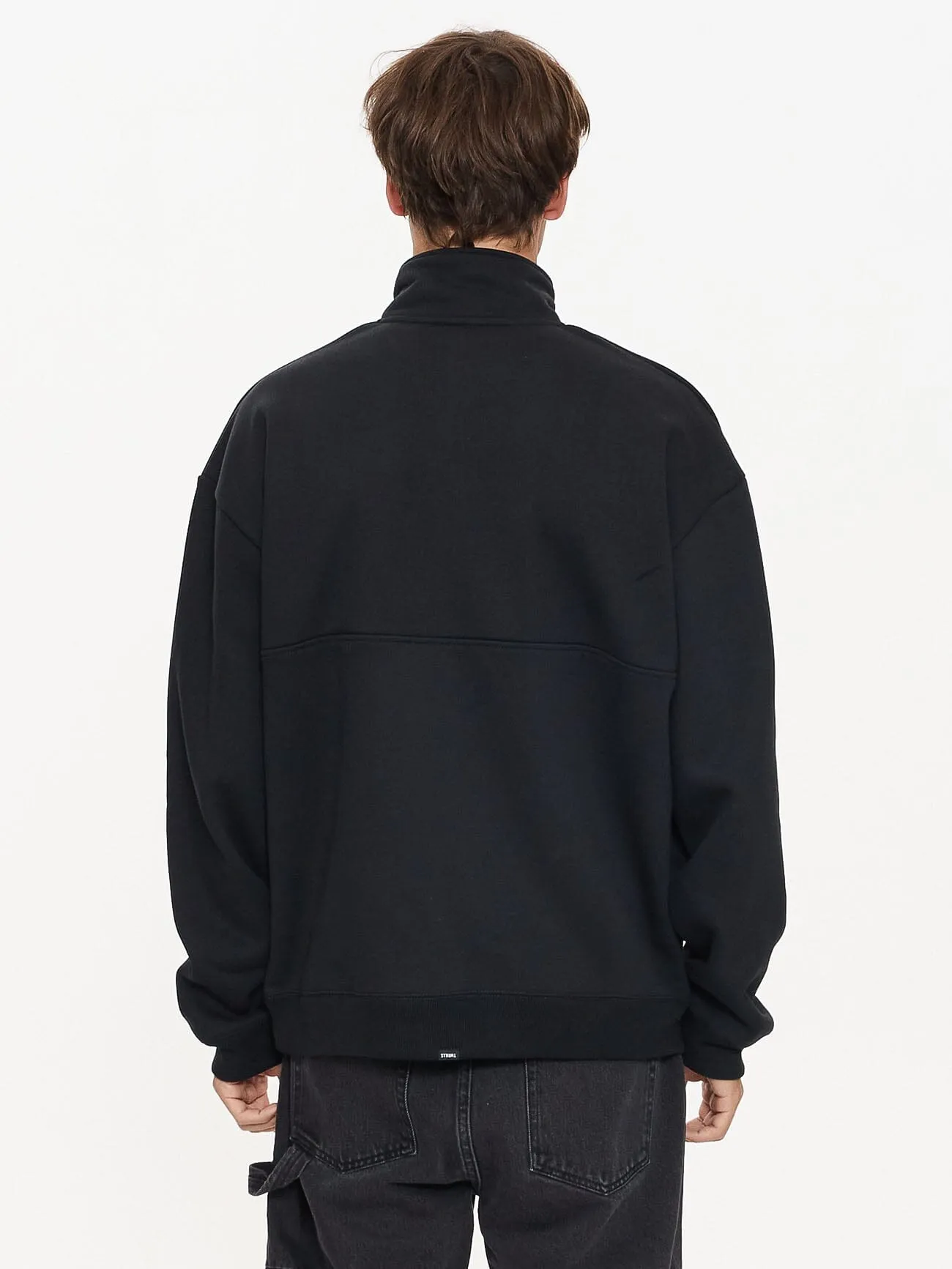 Born to Fly Quarter Zip Fleece - Pirate Black