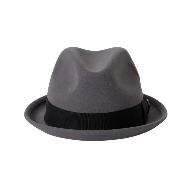 Brixton Gain Fedora - Grey/Black