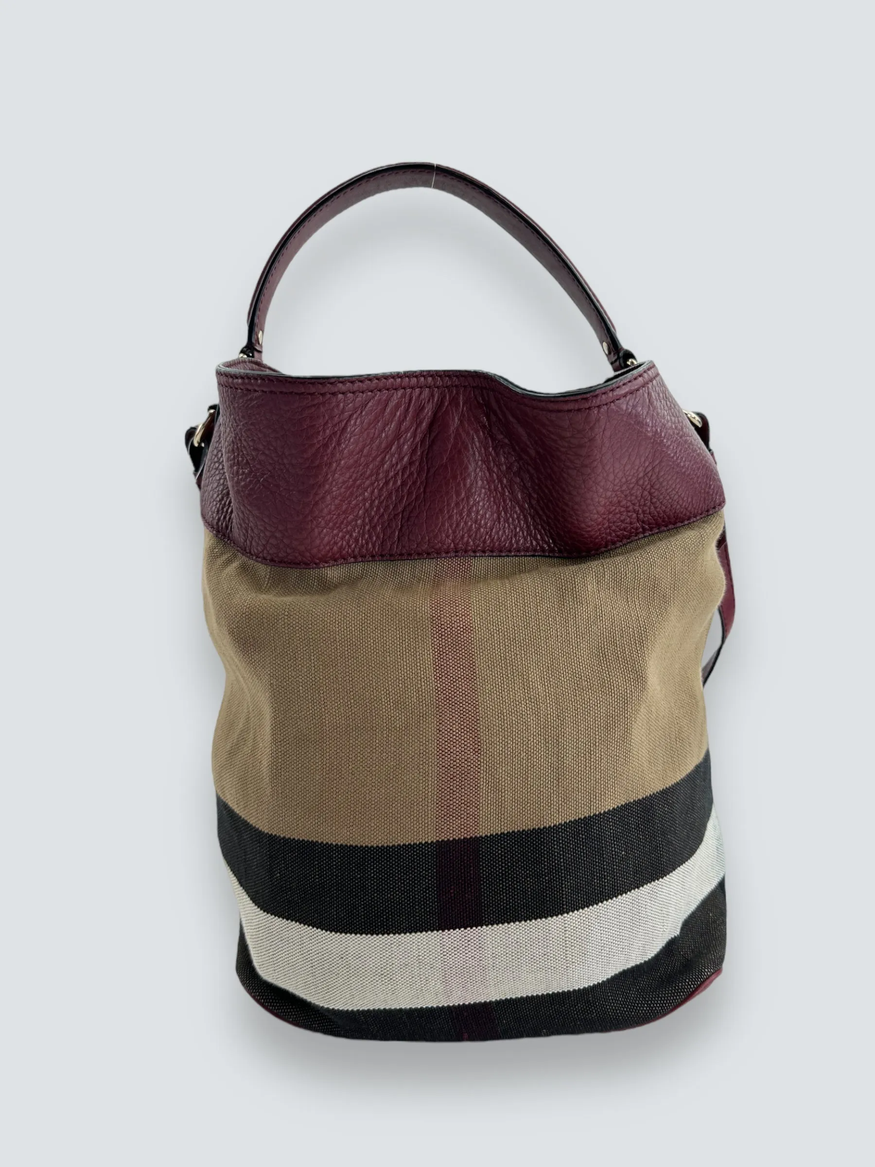 Burberry Mega Ashby Canvas Bucket Bag