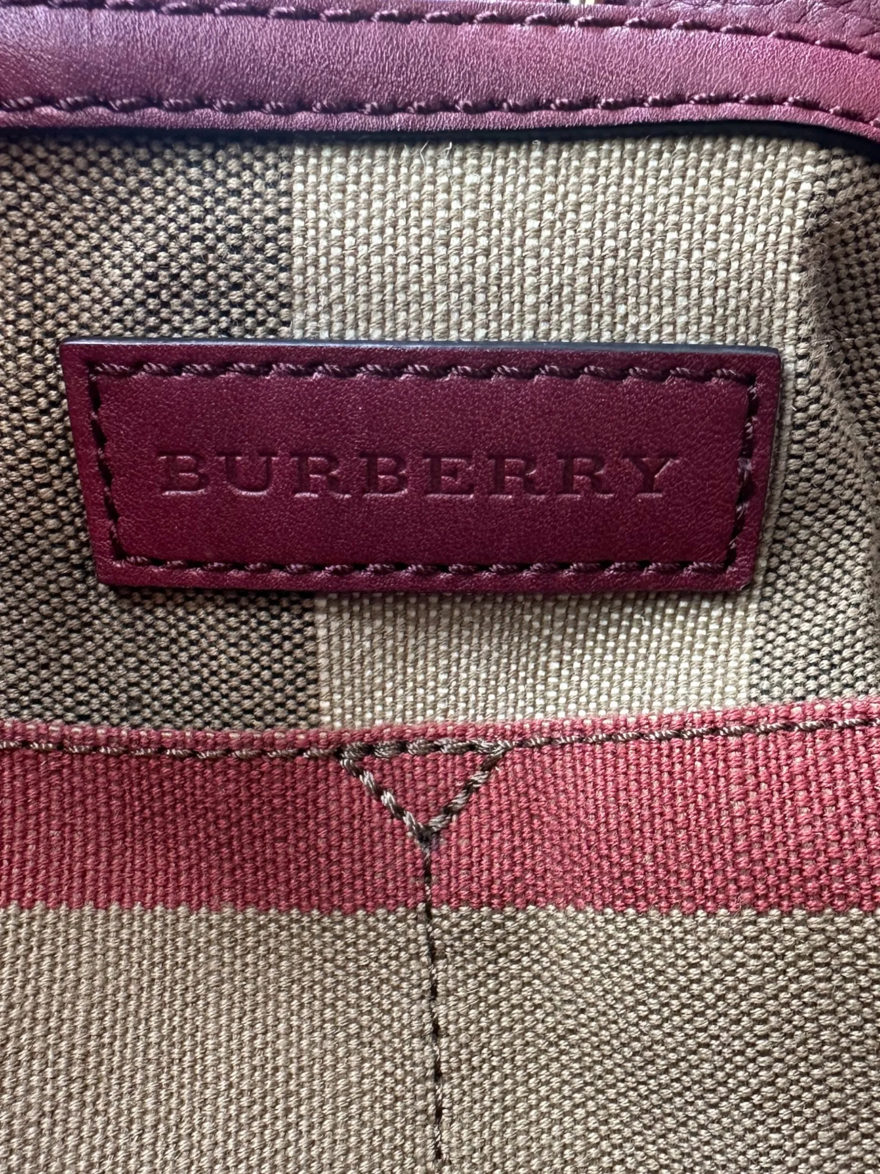 Burberry Mega Ashby Canvas Bucket Bag