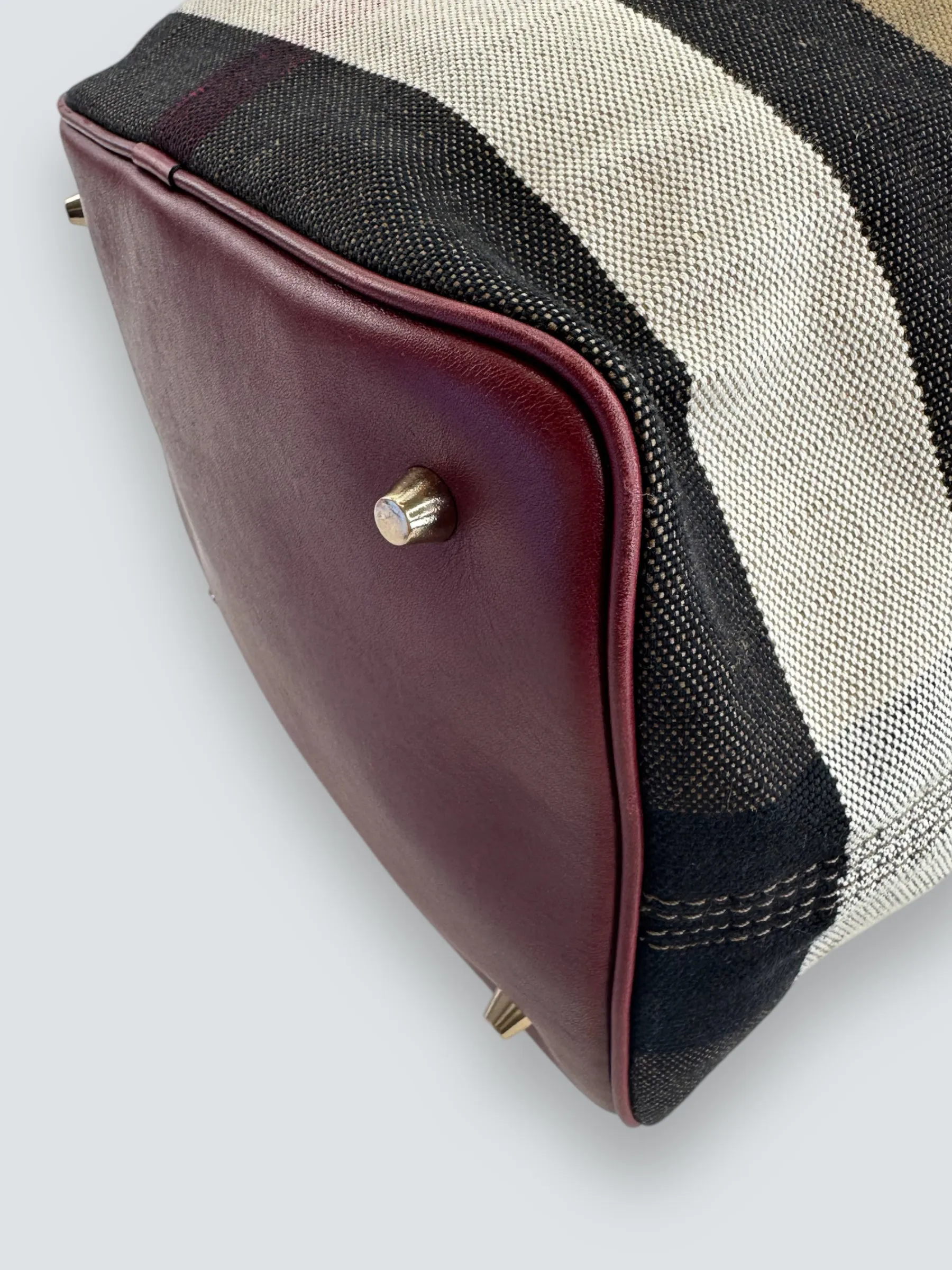 Burberry Mega Ashby Canvas Bucket Bag