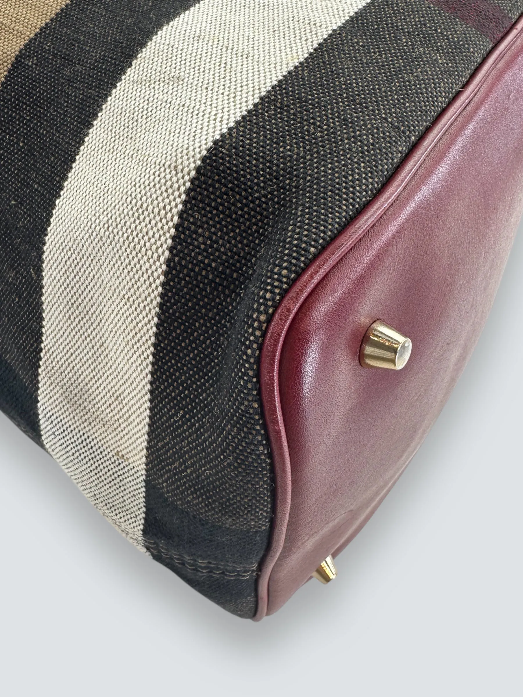 Burberry Mega Ashby Canvas Bucket Bag