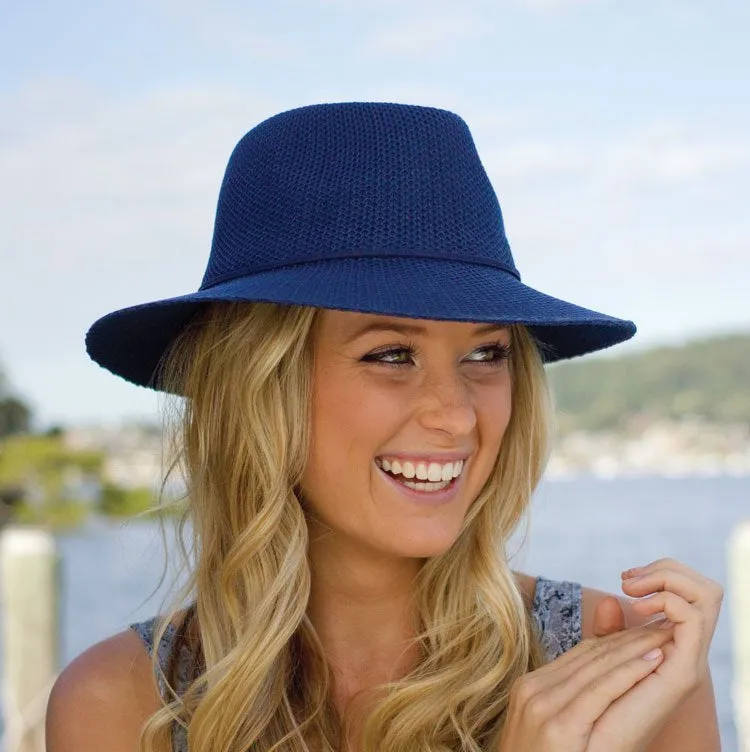 Cancer Council Ladies Jacqui Mannish Hat - Royal Blue