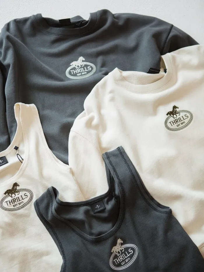 Chariot Oval Slouch Crew - Heritage White