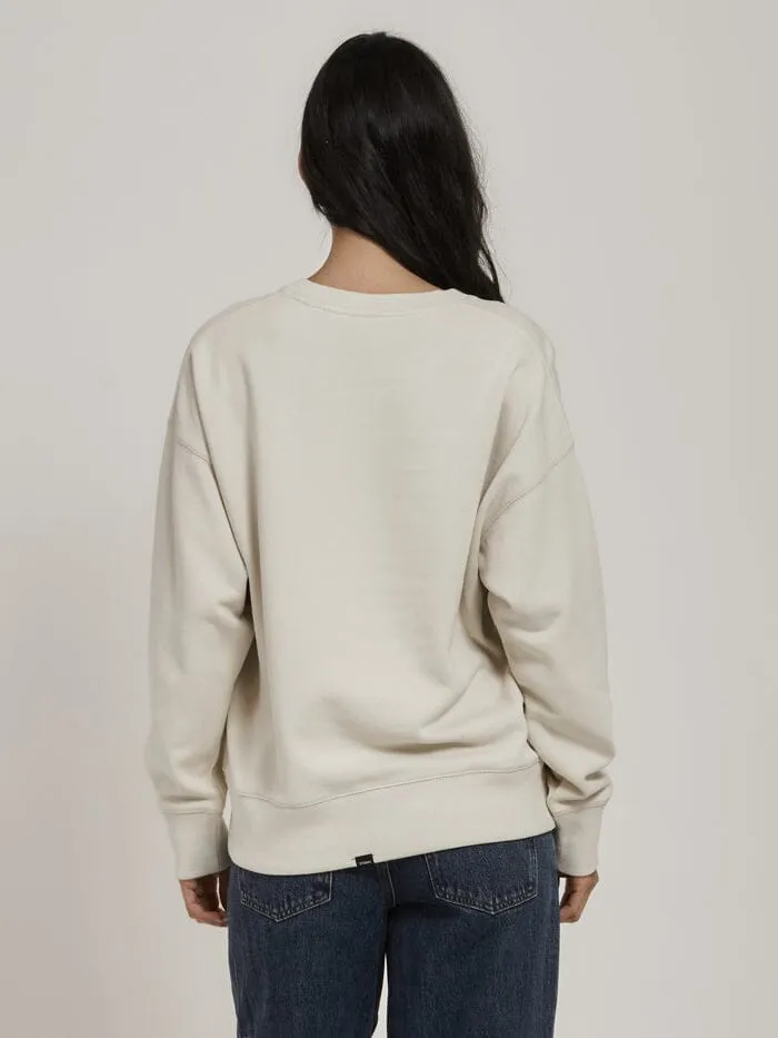 Chariot Oval Slouch Crew - Heritage White