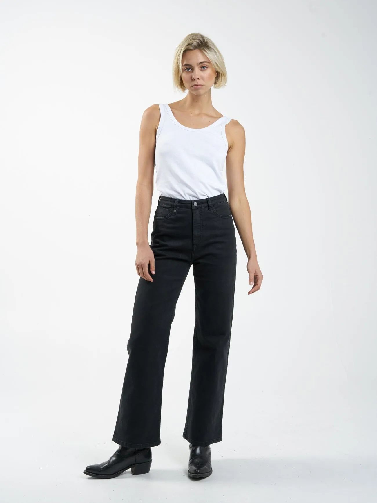 Cherry High Rise Stretch Jean - Dusk Black