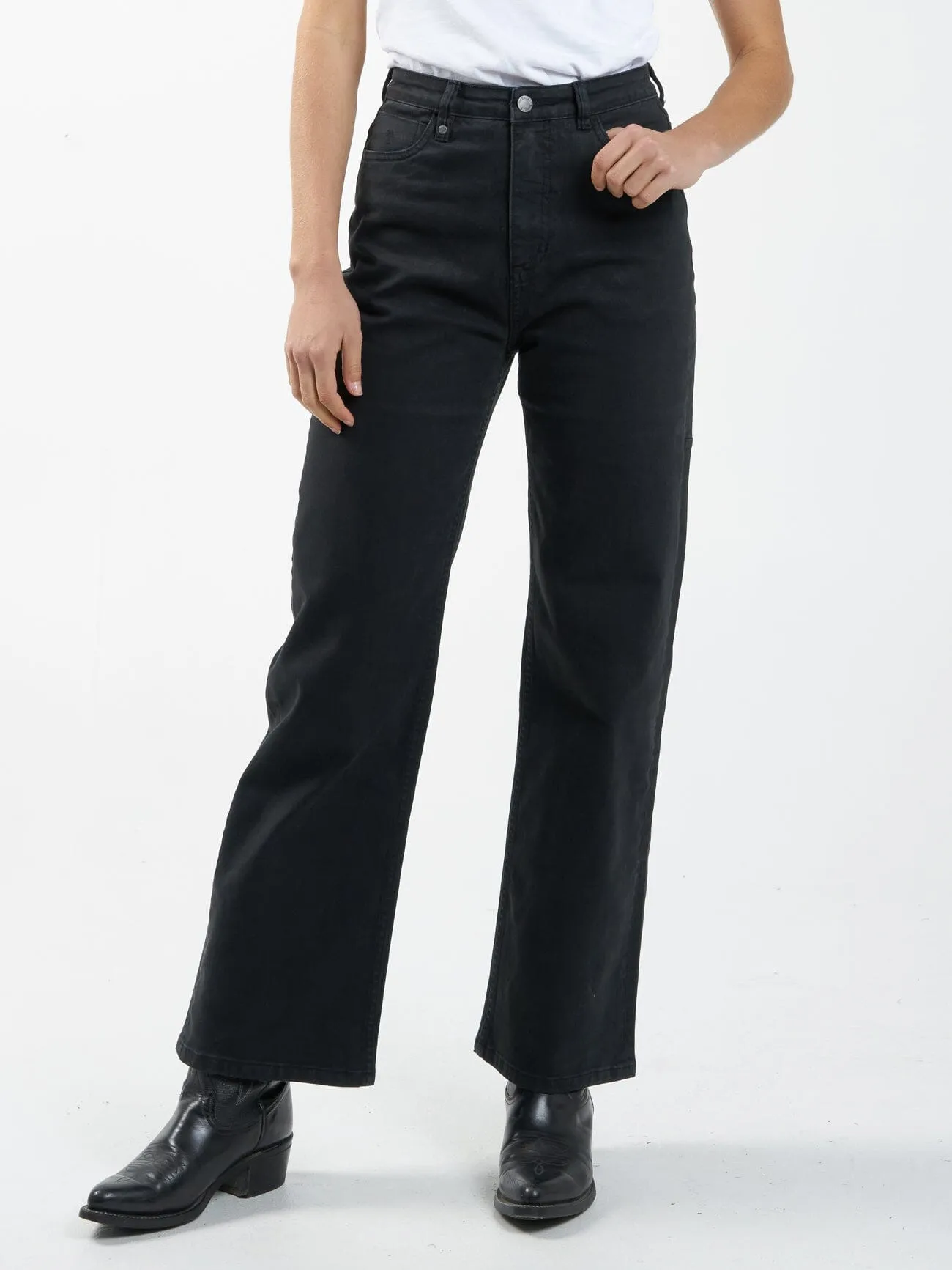Cherry High Rise Stretch Jean - Dusk Black