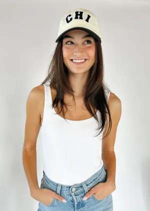 Chi 2-Tone Baseball Cap - Black
