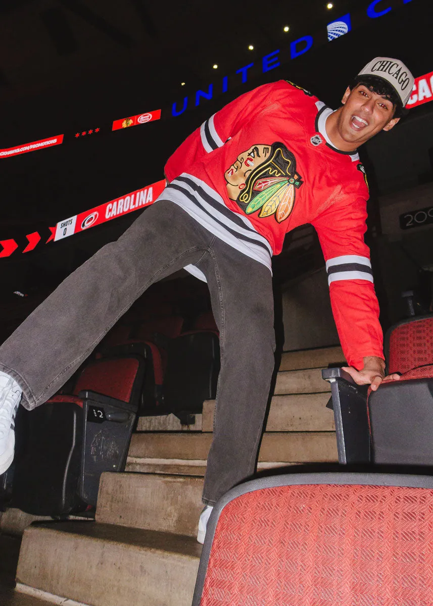 Chicago Blackhawks Puff Baseball Cap - Black
