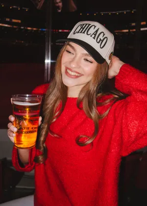 Chicago Blackhawks Puff Baseball Cap - Black