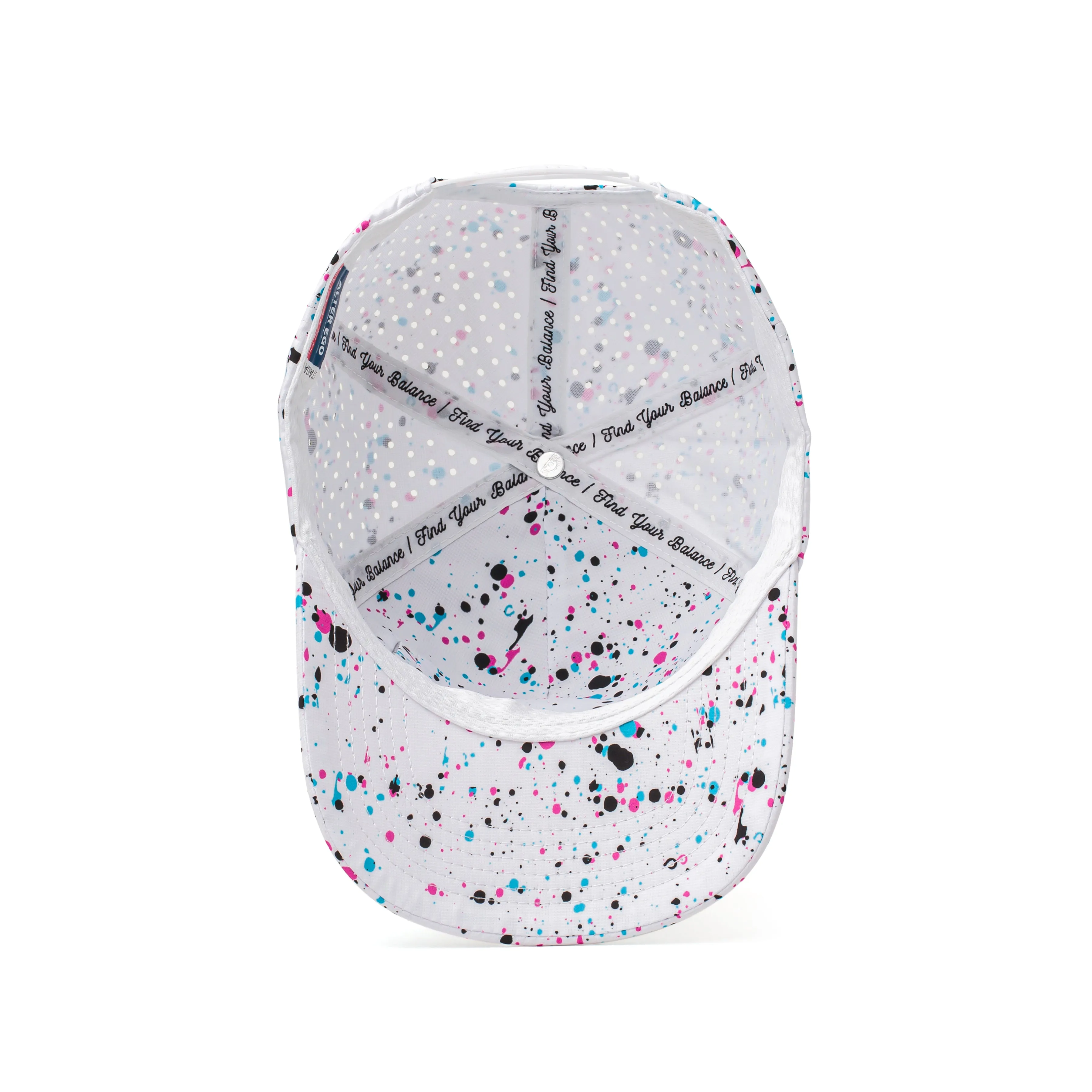 Coaster Splash Paint Splatter White