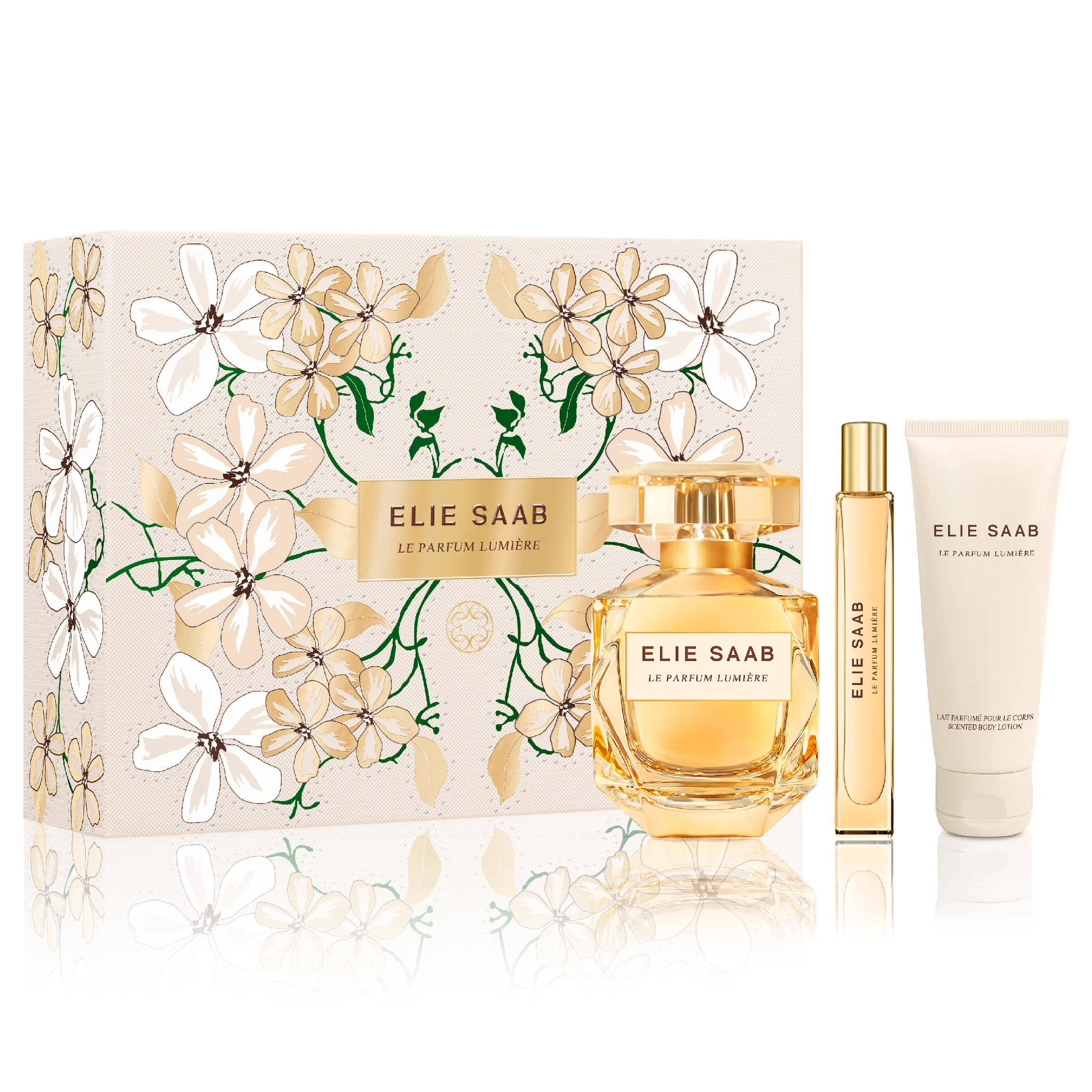 Elie Saab Le Parfum Lumiere 90ml EDP 3 Piece Gift Set