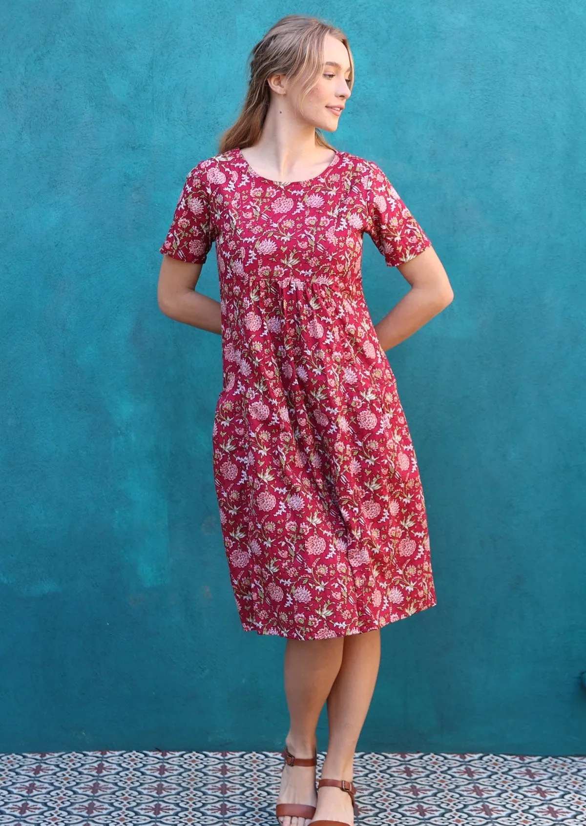 Frankie Dress Cranberry