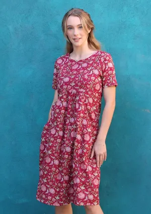 Frankie Dress Cranberry