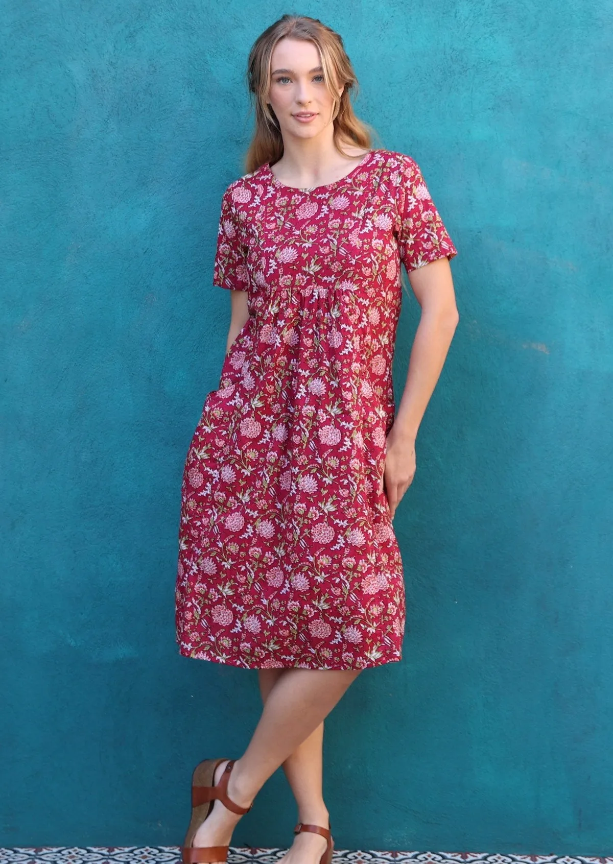 Frankie Dress Cranberry