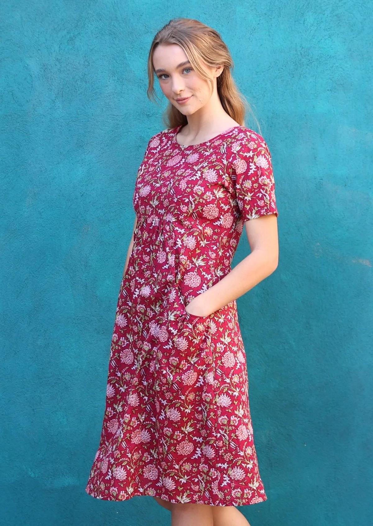 Frankie Dress Cranberry