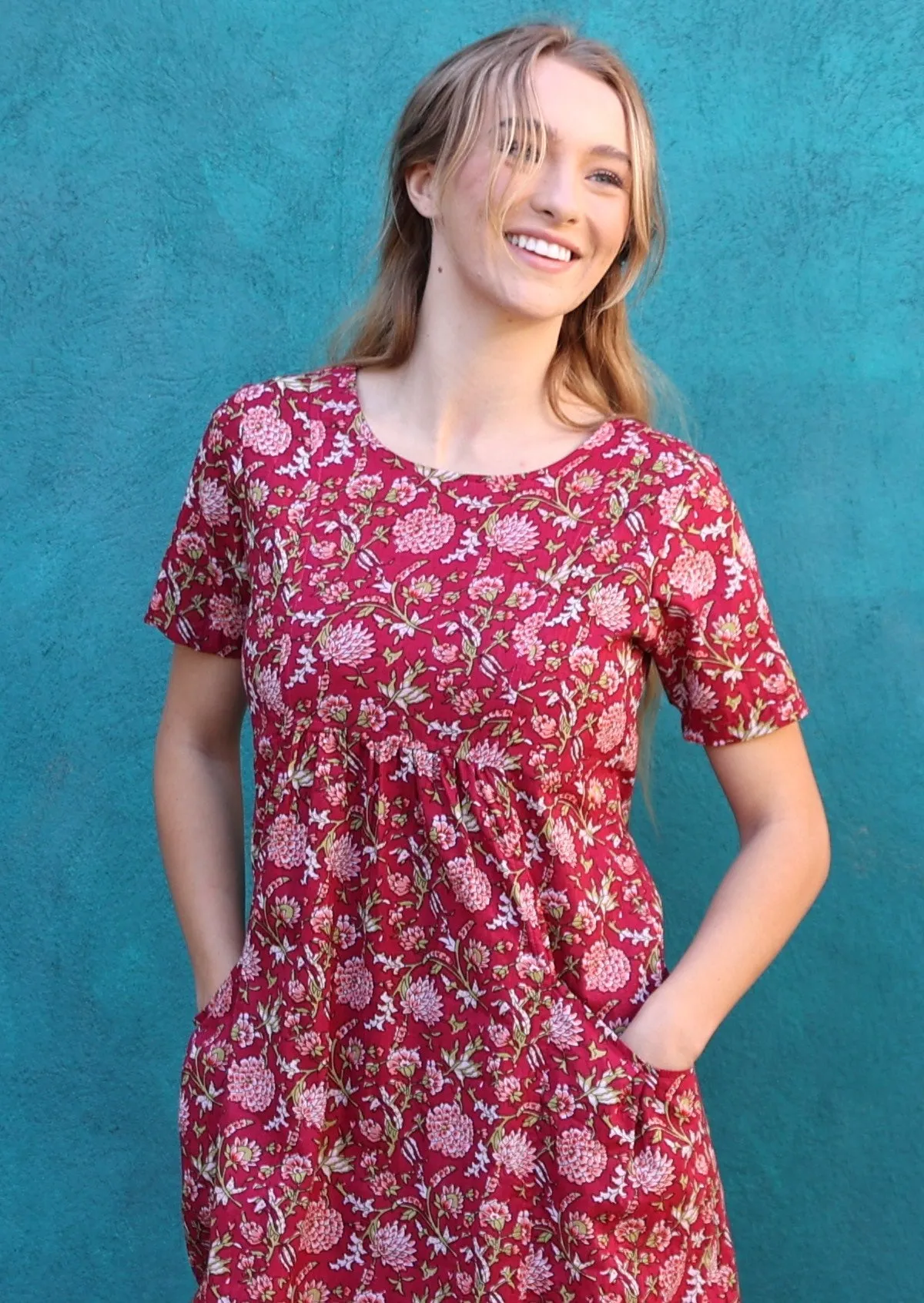 Frankie Dress Cranberry