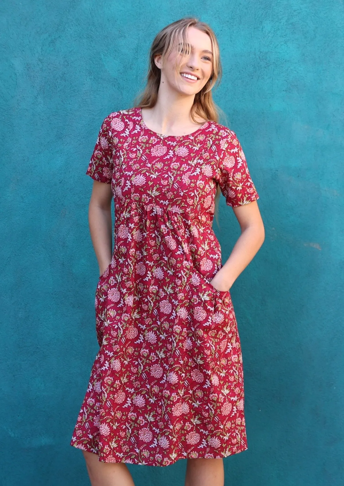 Frankie Dress Cranberry