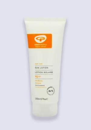 Green People Sun Lotion with Suntan Accelerator SPF 15 200ml