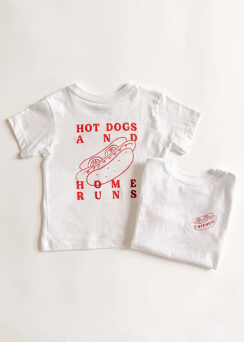 Hot Dogs & Home Runs Toddler Tee