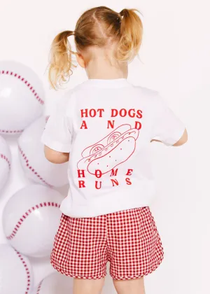 Hot Dogs & Home Runs Toddler Tee