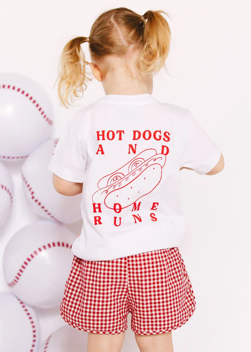 Hot Dogs & Home Runs Toddler Tee