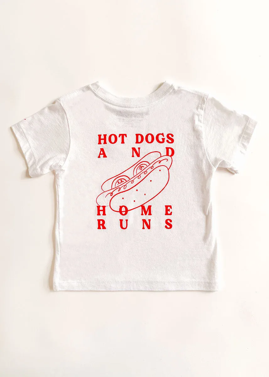 Hot Dogs & Home Runs Toddler Tee