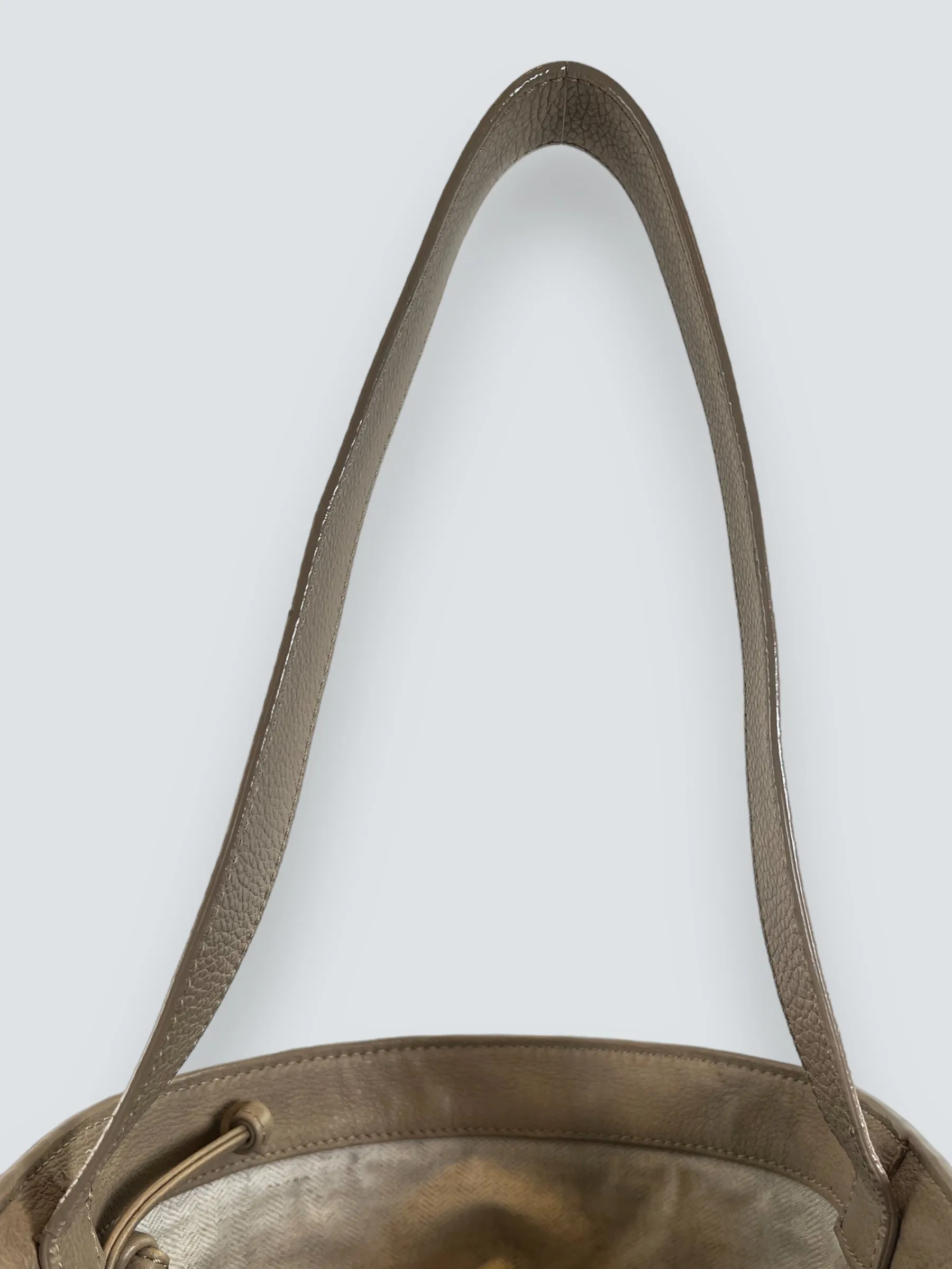 JW Anderson Cream Leather Bucket Bag