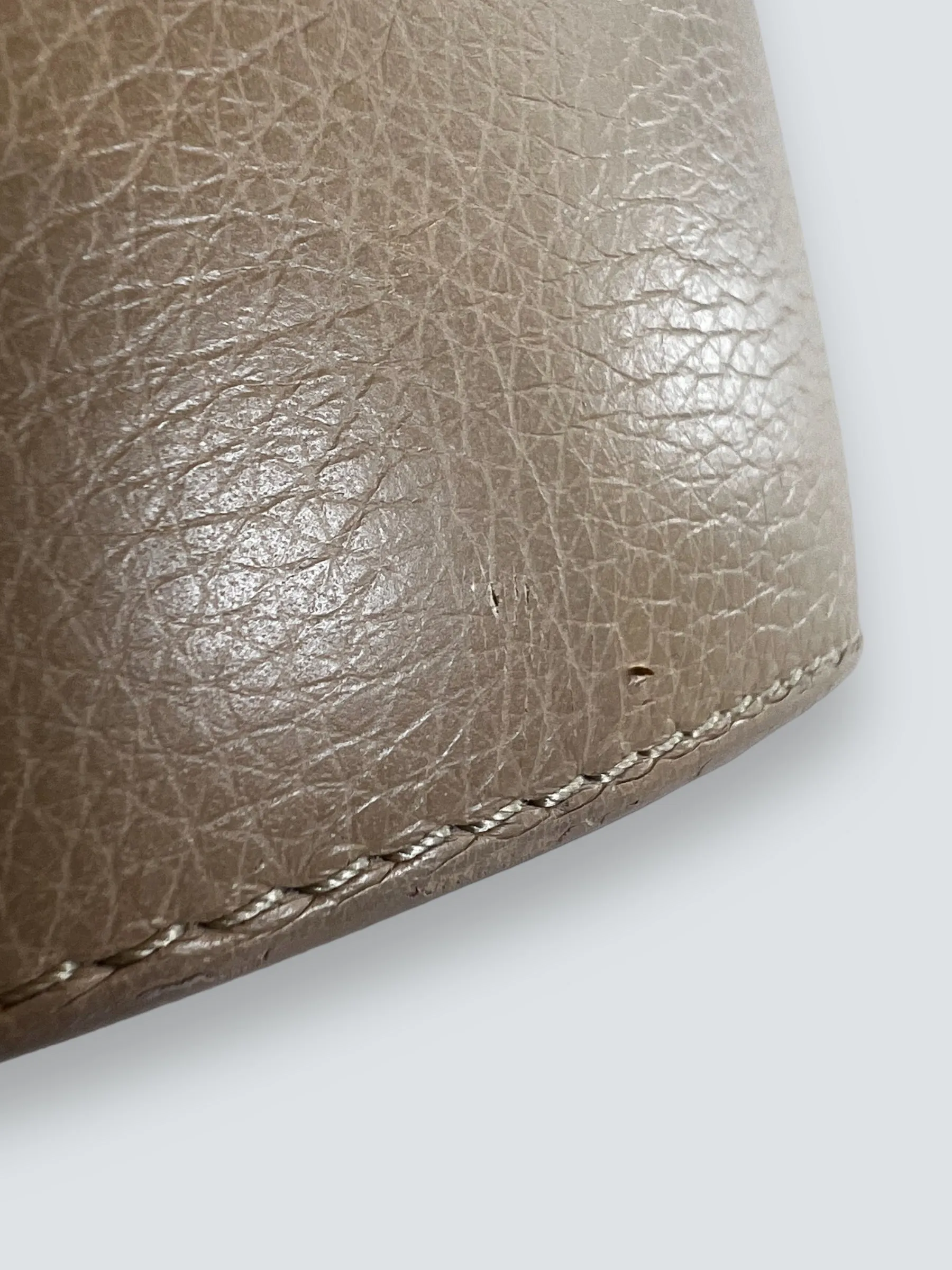 JW Anderson Cream Leather Bucket Bag
