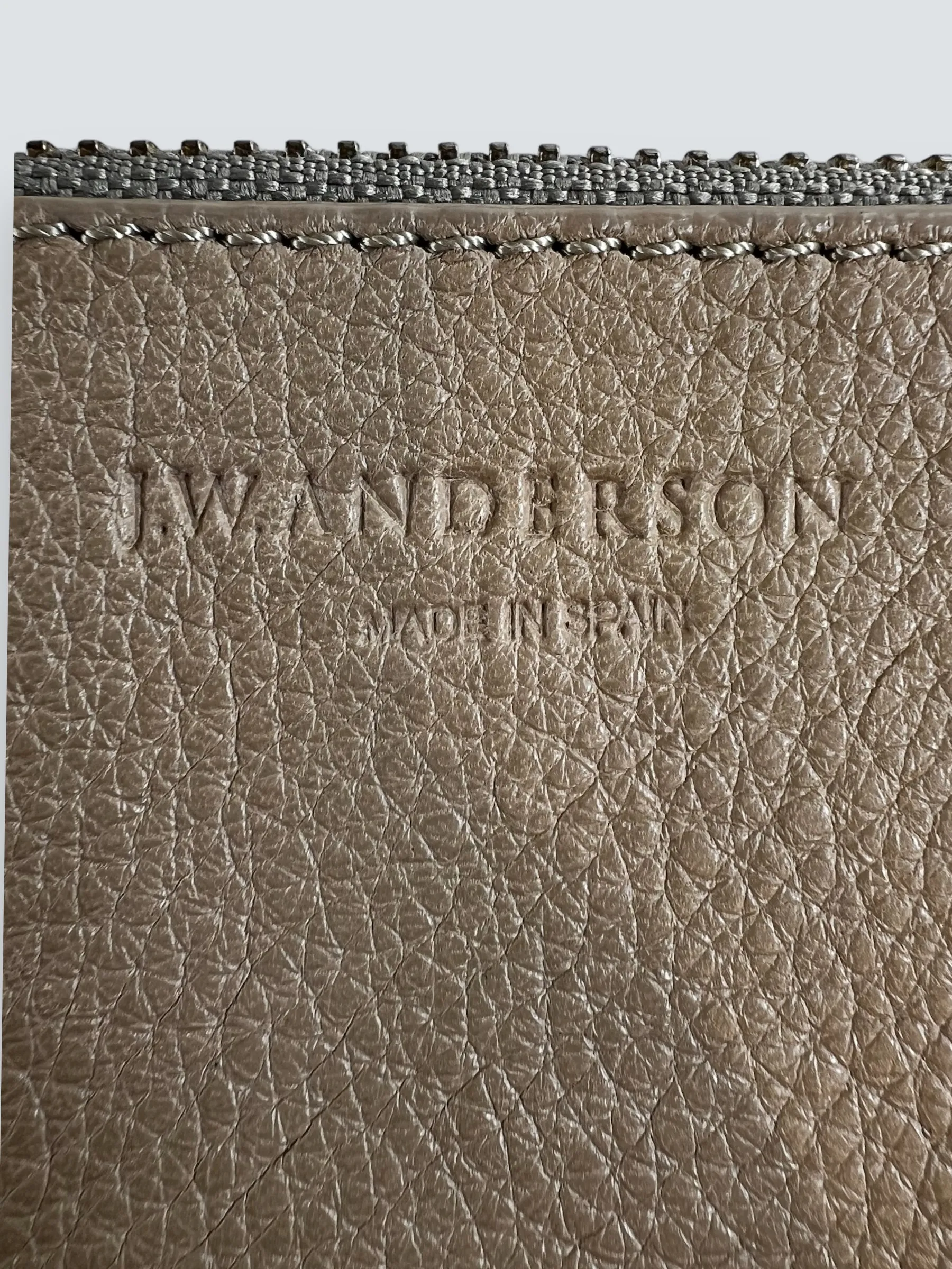 JW Anderson Cream Leather Bucket Bag