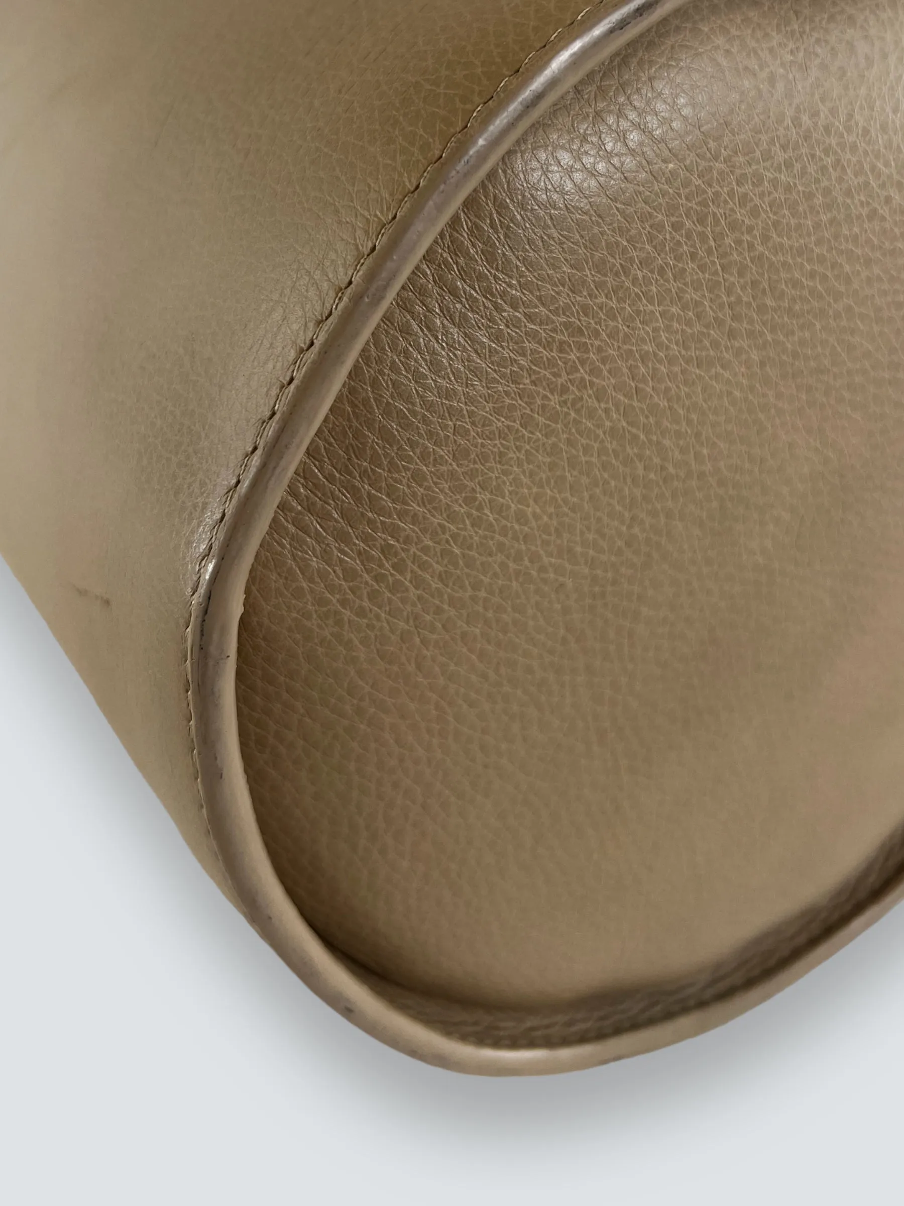 JW Anderson Cream Leather Bucket Bag