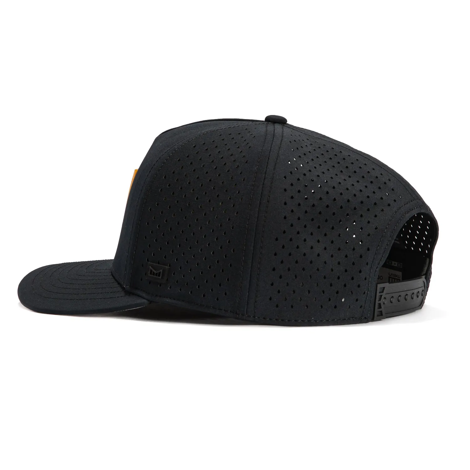 Melin Odyssey Stacked Hydro Snapback Hat - Black. Brown