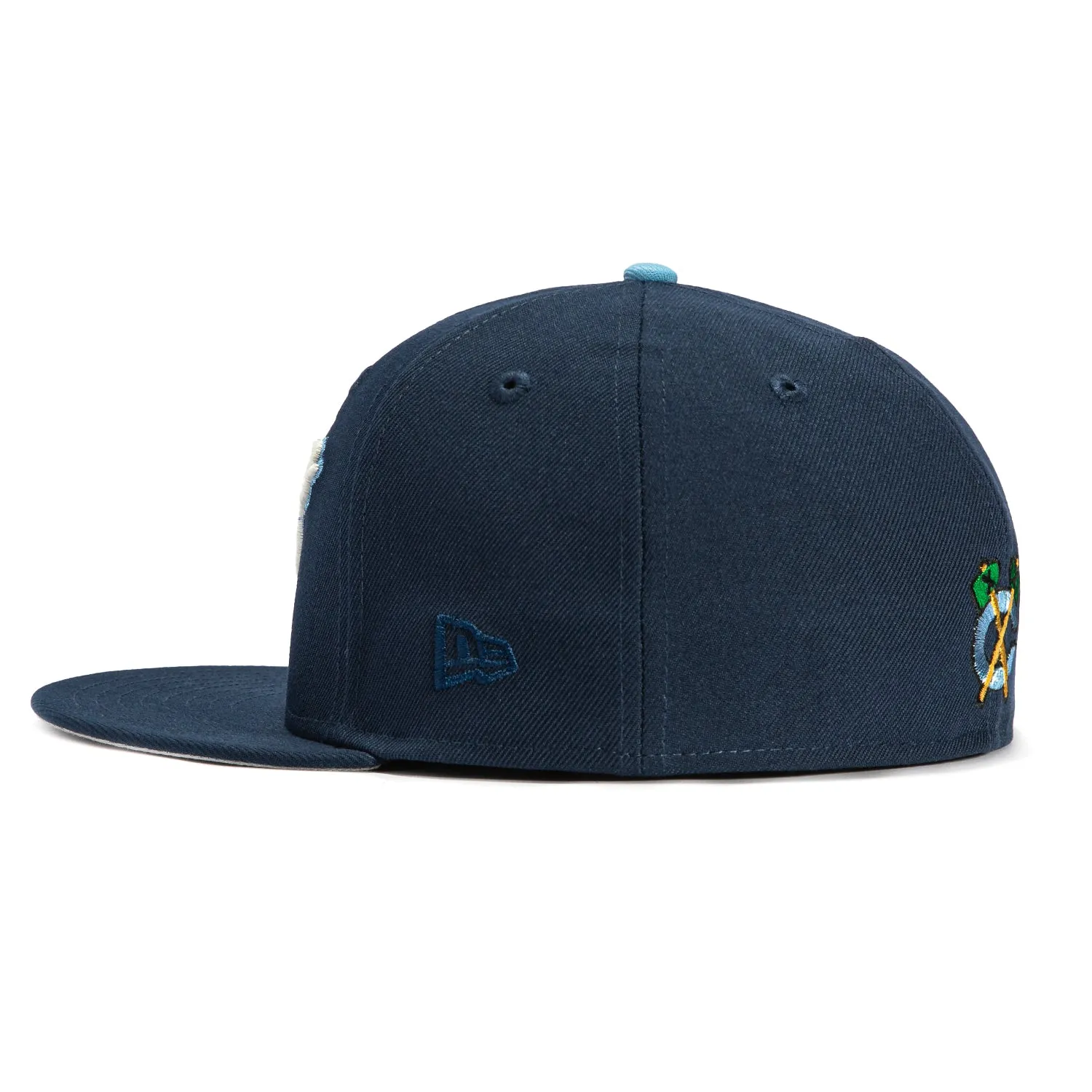 New Era 59Fifty Chicago Blackhawks Winter Classic Patch Script Hat - Navy