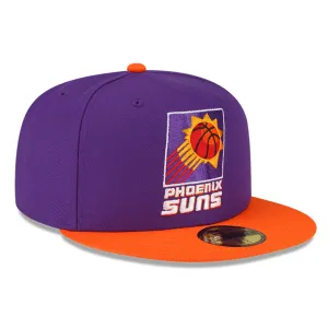 New Era 59Fifty Hardwood Classic Phoenix Suns Hat - Purple. Orange