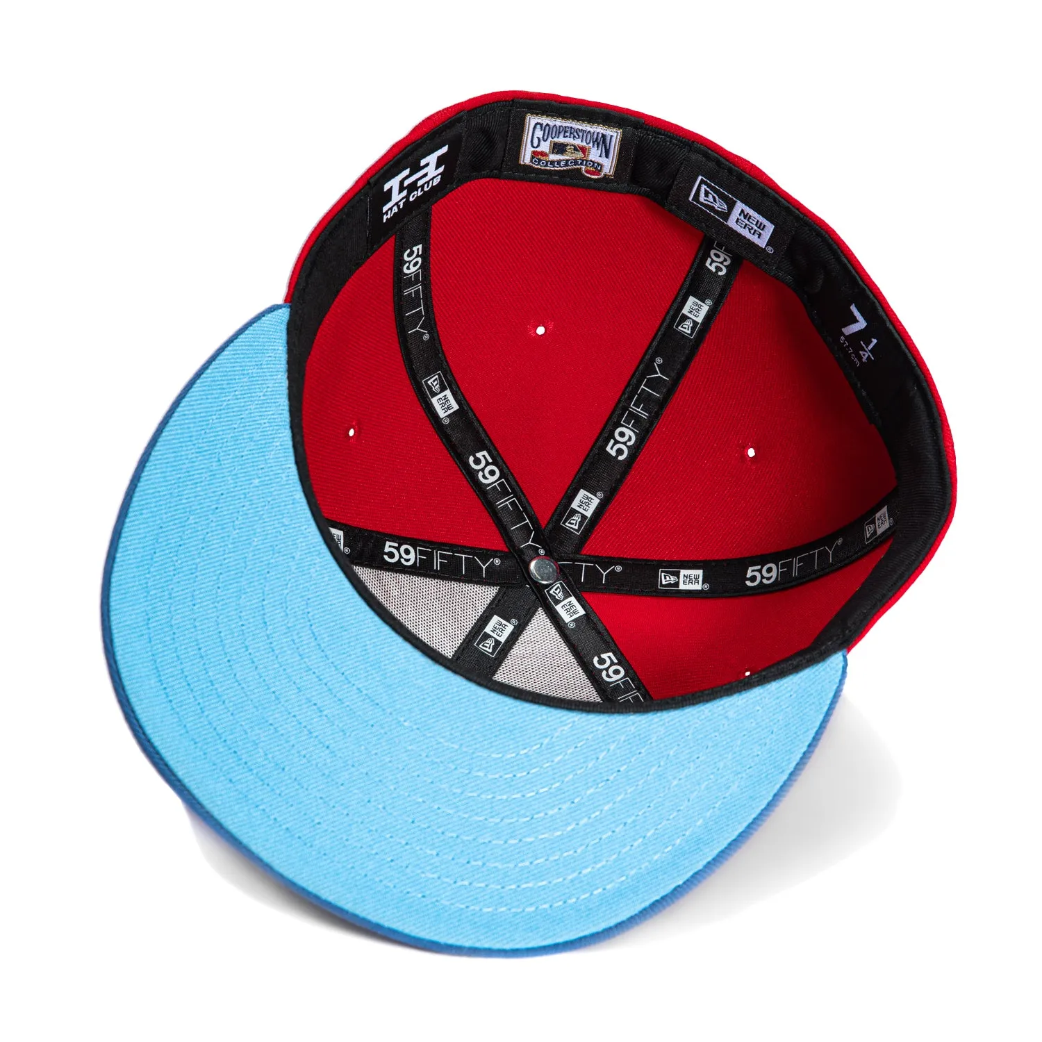 New Era 59Fifty San Francisco Giants Battle of the Bay Patch Script Hat - Red. Indigo
