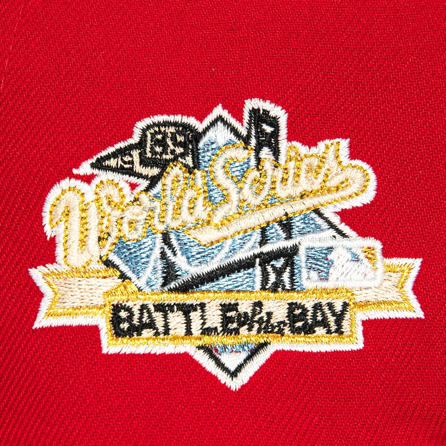 New Era 59Fifty San Francisco Giants Battle of the Bay Patch Script Hat - Red. Indigo