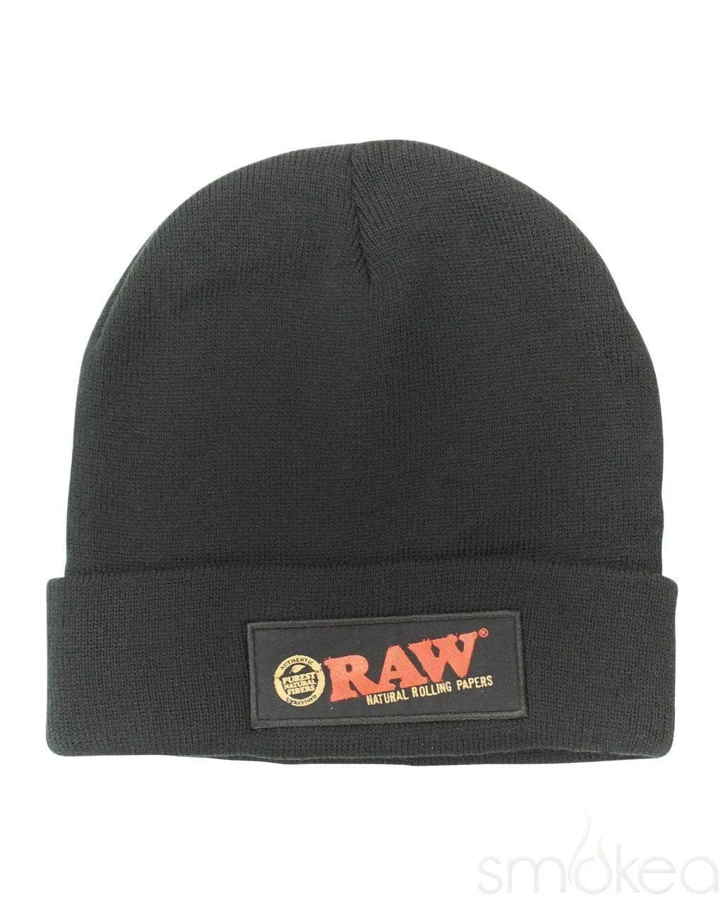 Raw Black Beanie