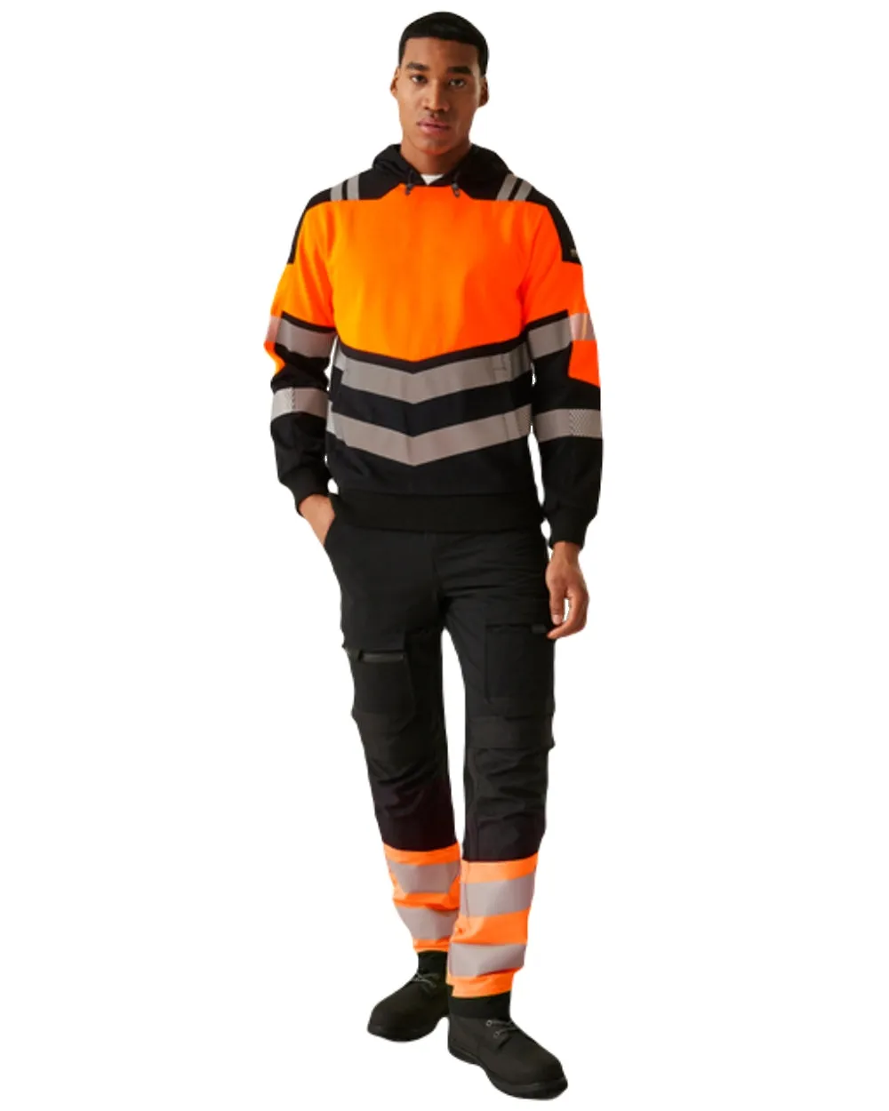 Regatta Mens Hi-Vis X-Pro Hoodie Class 2