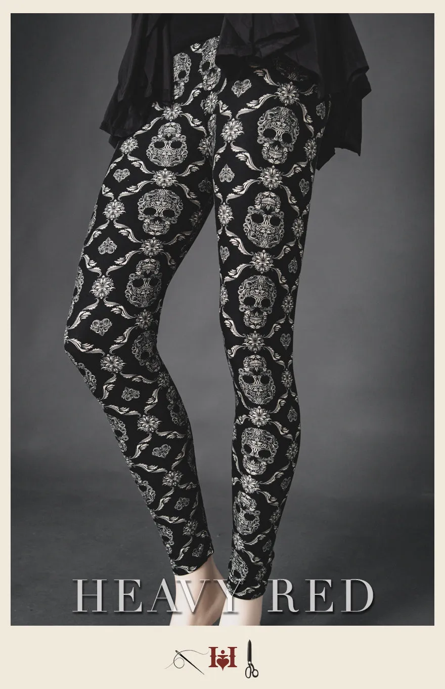 Skulls & Flourish Winter Leggings