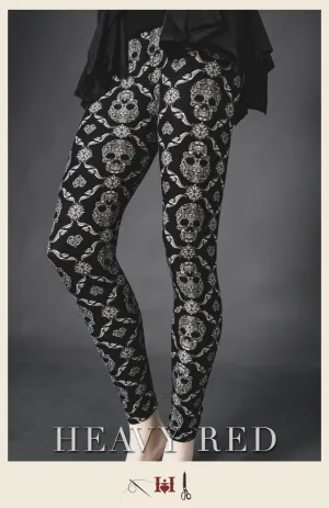 Skulls & Flourish Winter Leggings