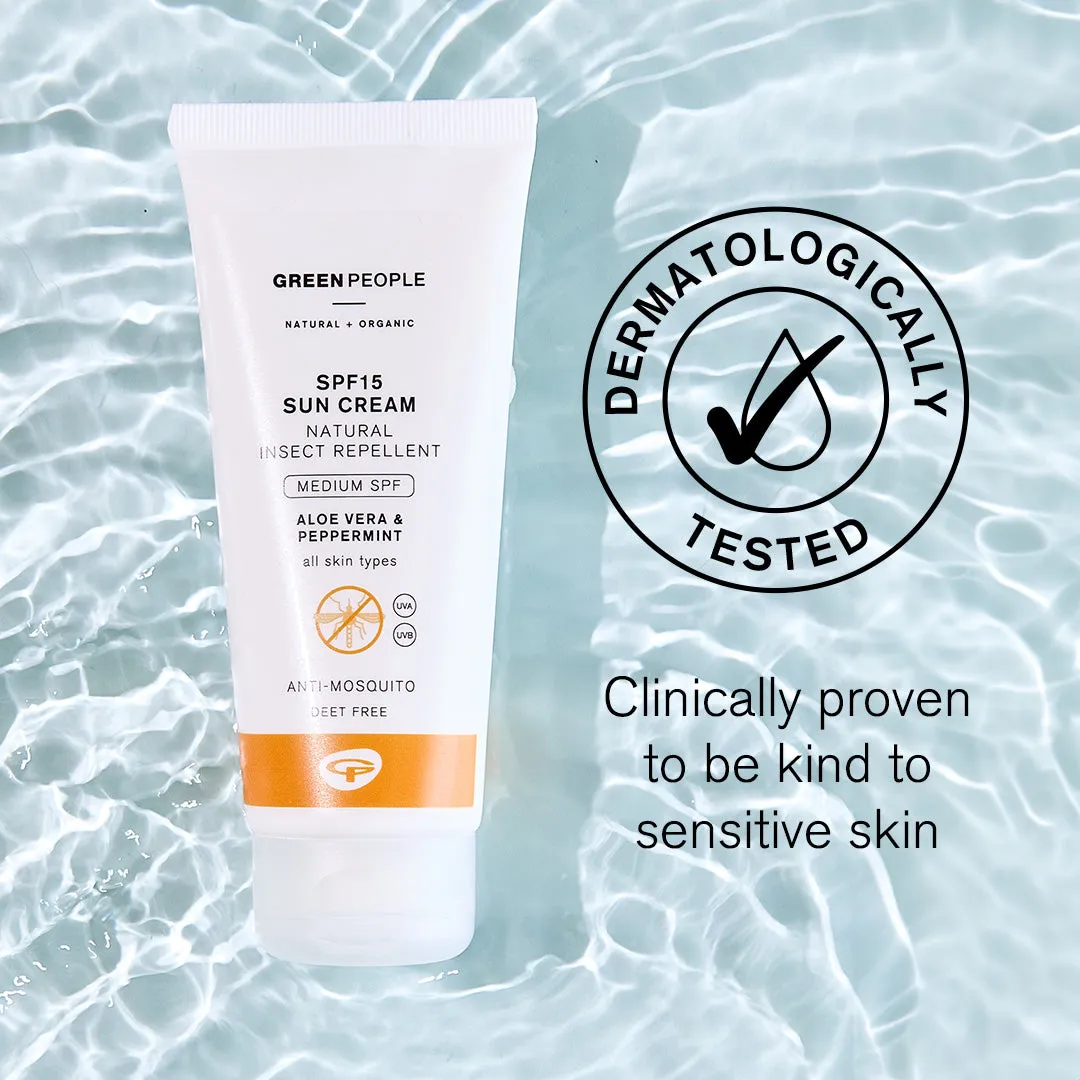 SPF15 Sun Cream with Natural Insect Repellent 100ml