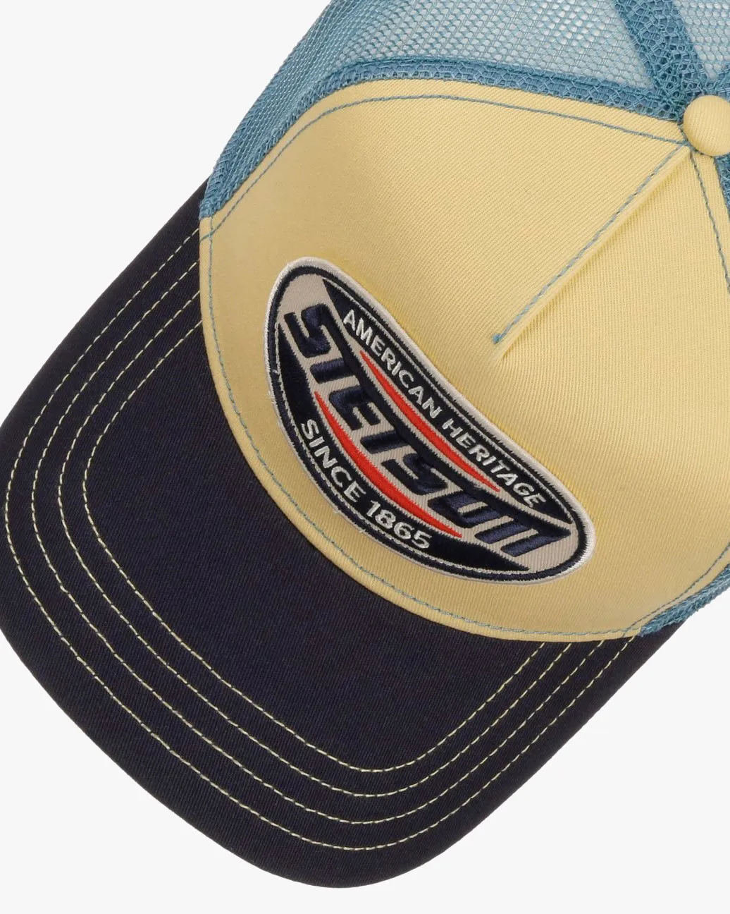 Stetson High Speed Trucker Cap - Midnight Blue / Light Yellow