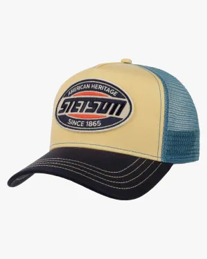 Stetson High Speed Trucker Cap - Midnight Blue / Light Yellow